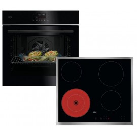 AEG TU5PB43APB + ORS64A00XB Σετ Εντοιχιζόεμνος Φούρνος με Κεραμική Εστία 60cm